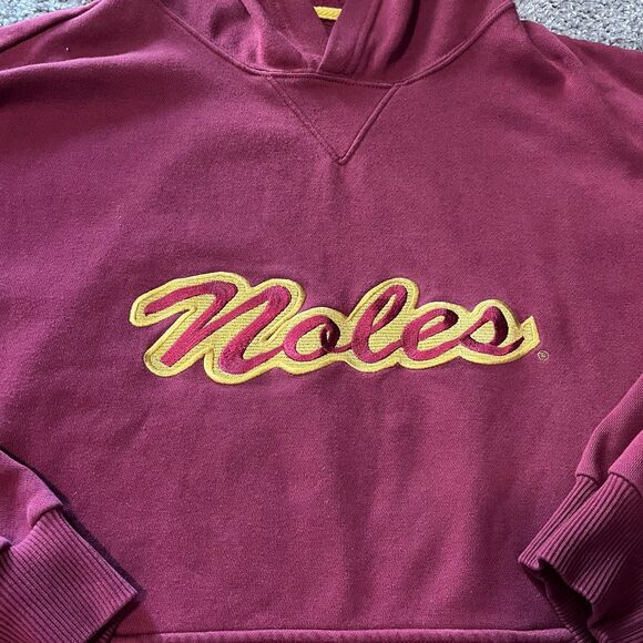 Vintage Florida State Seminoles Noles Sweatshirt Hoodie Embroidered 90s Size L - Picture 2 of 7